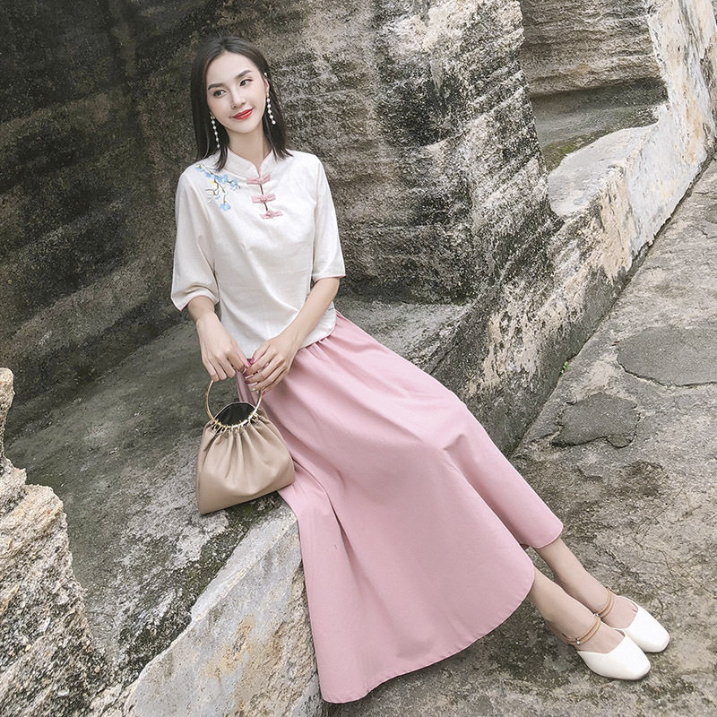 Hanfu Chinese style jacket Republic of wind 2019 new pattern Antiquity Women's wear Improved cheongsam Dress Tang costume dailyin the Women's clothing/Boutique , Costume/National costume/Stage costumes , Costume/Chinese clothing , Jacket  category - from Buy2taobao.com to provide professional Taobao agent buy service