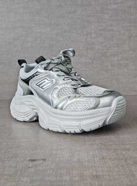 名典2024夏新款女鞋 网面厚底增高老爹鞋显脚小休闲运动鞋ls55806