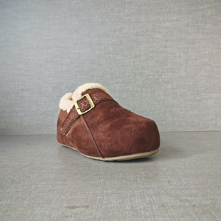 名典2025冬季新品女鞋 时尚加绒勃肯鞋内增高保暖雪地靴女m599050