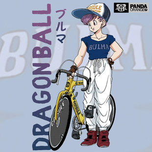 七龙珠联名t恤卡通动漫周边衣服贝吉塔布尔玛日系学生短袖情侣装