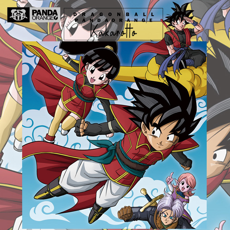 七龙珠联名t恤卡通动漫画悟空琪琪特兰克斯周边学生情侣装卫衣潮
