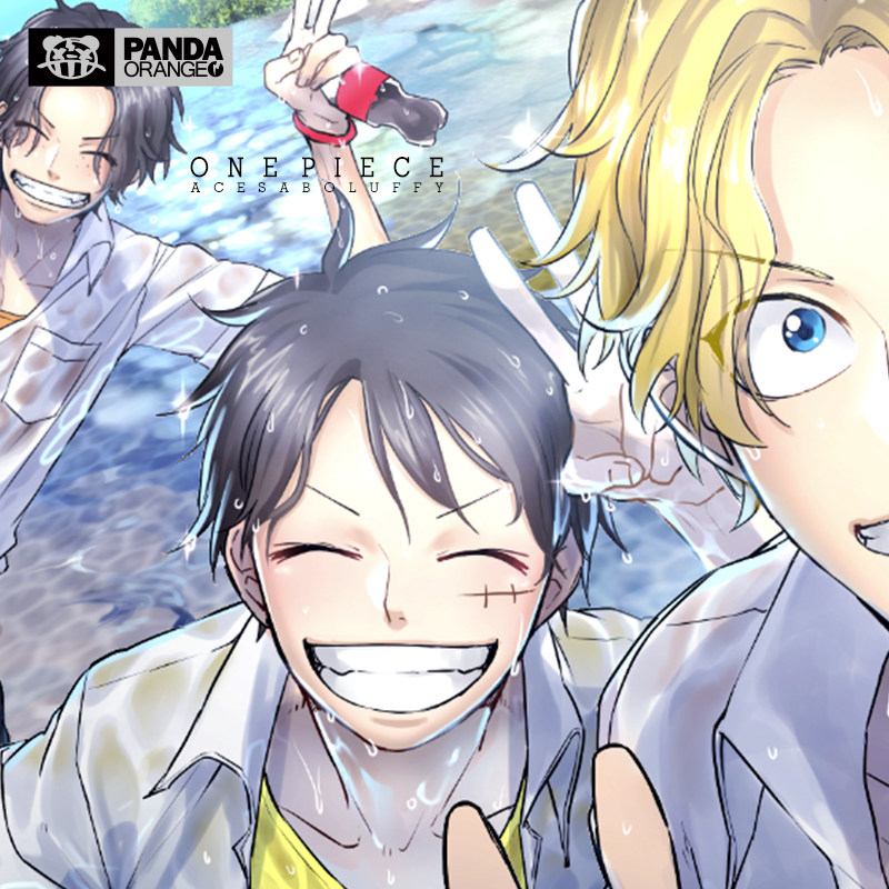 海贼王联名短袖卡通动漫画艾斯萨博路飞周边日系二次元学生情侣装