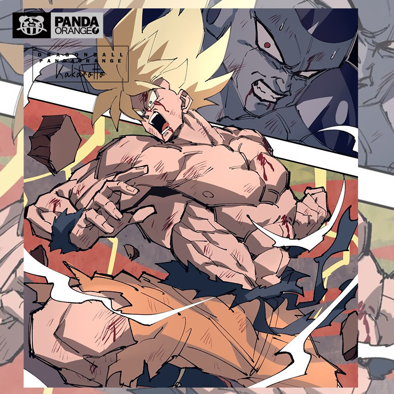 七龙珠联名t恤卡通动漫画悟空弗利萨周边日系休闲学生情侣装卫衣
