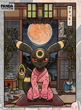 精灵宝可梦联名t恤卡通动漫画衣服月亮伊布月见学生情侣装卫衣潮