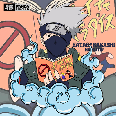 火影忍者联名t恤卡通动漫画卡卡西周边短袖日系纯棉学生情侣装潮