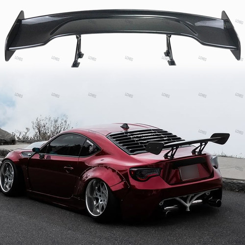 适用丰田GT86 2013-2023 GR86 尾翼打孔GT大尾翼真碳纤维定风翼