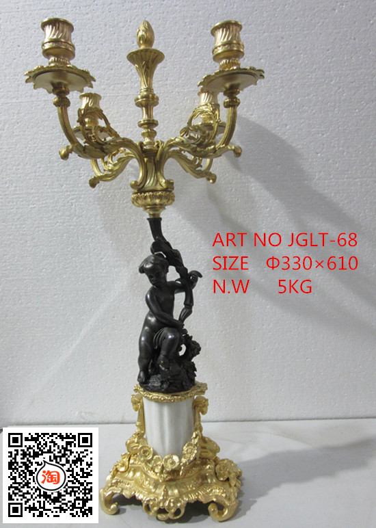 蜡台 精品镀金做旧搭配 欧式古典蜡烛台 灯台复古 别墅装饰