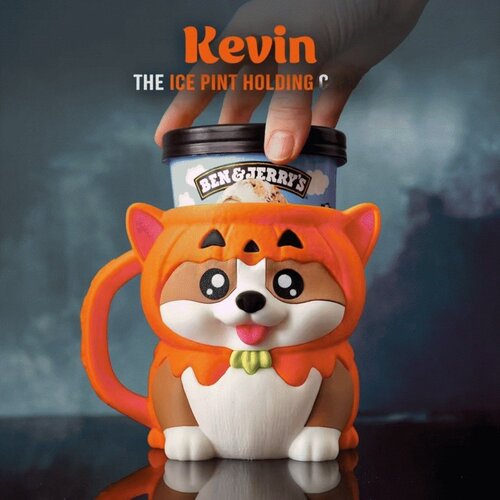跨境亚马逊新品Cuddles, the dog Ice Pint Holder小狗冰激凌杯托