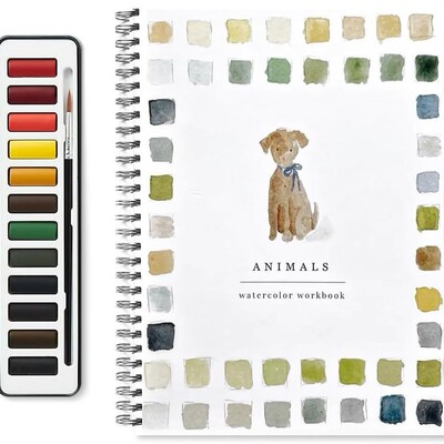 Emily Lex Studio Watercolor Set 卡通水彩画集画本创意礼物新品