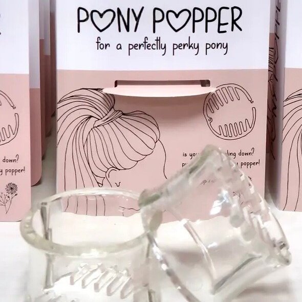 独立站新款家居 Pony Popper Hair Clip塑料女士浓密的马尾辫发夹