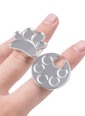 跨境Fingertip manicure palettering指尖美甲调色板环戒指调色板