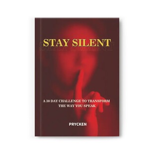 跨境新款 Prycken STAY SILENT保持沉默实用的沟通与情绪控制书籍