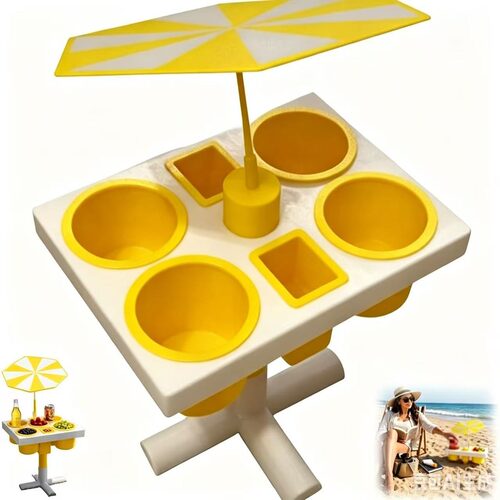 跨境新品 Beach Table Outdoor Tray 无沙便携式沙滩桌户外托盘