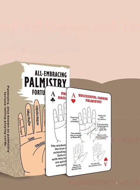 跨境Palmistry Fortune Telling Playing Oracle Cards神谕塔罗牌