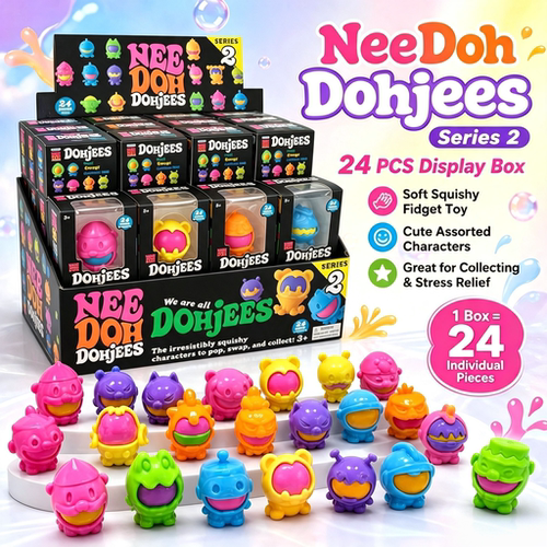 跨境新品Schylling Nee Doh Groovy Fruit 24盲盒减压解压捏捏乐