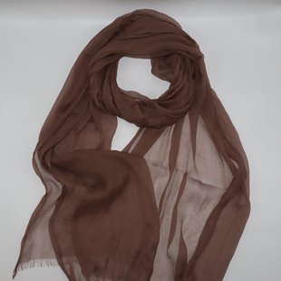 欧美流行褶皱丝巾桑蚕丝大尺寸真丝披肩围巾女高档礼品防晒轻柔