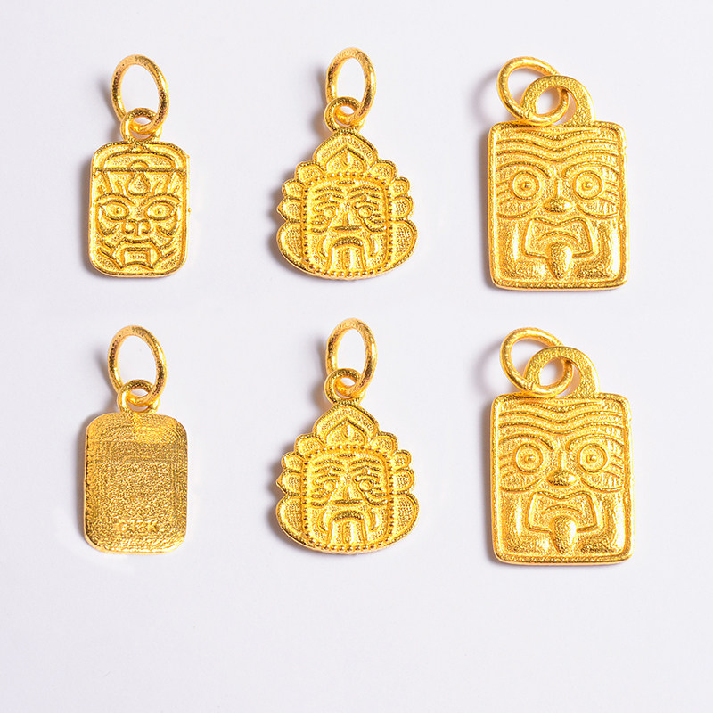 18k金吊坠单坠藏式扎基拉姆女财神黄金配件配饰小吊坠小滴溜提溜,珠宝/钻石/翡翠,其他,淘宝优惠券,粉丝福利购,淘宝优惠卷