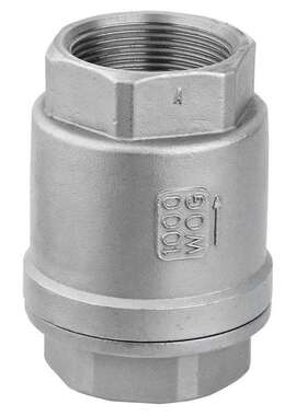 H12螺纹立式止回阀 水304不锈钢4分6分1寸DN152025324050 止逆阀