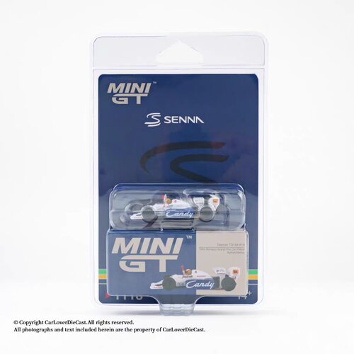 MINIGT 1/64 Toleman TG184 Senna 1984 Monaco GP挂卡版