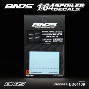 bnds 1:64 64139 汽车模型 改装配件 尾翼水贴