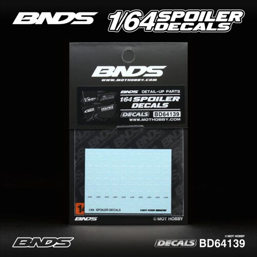 bnds 1:64 64139 汽车模型 改装配件 尾翼水贴