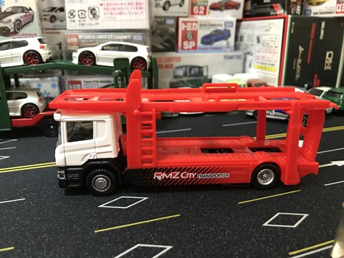 合金斯堪尼亚全新盒装包邮轿运车