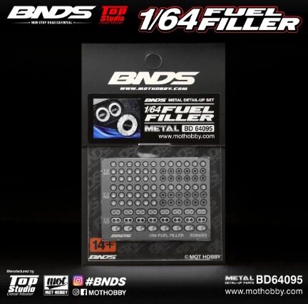 BNDS 1/64 FUEL FILLER BNDS 1/64 赛车加油口/油箱盖 蚀刻片配件