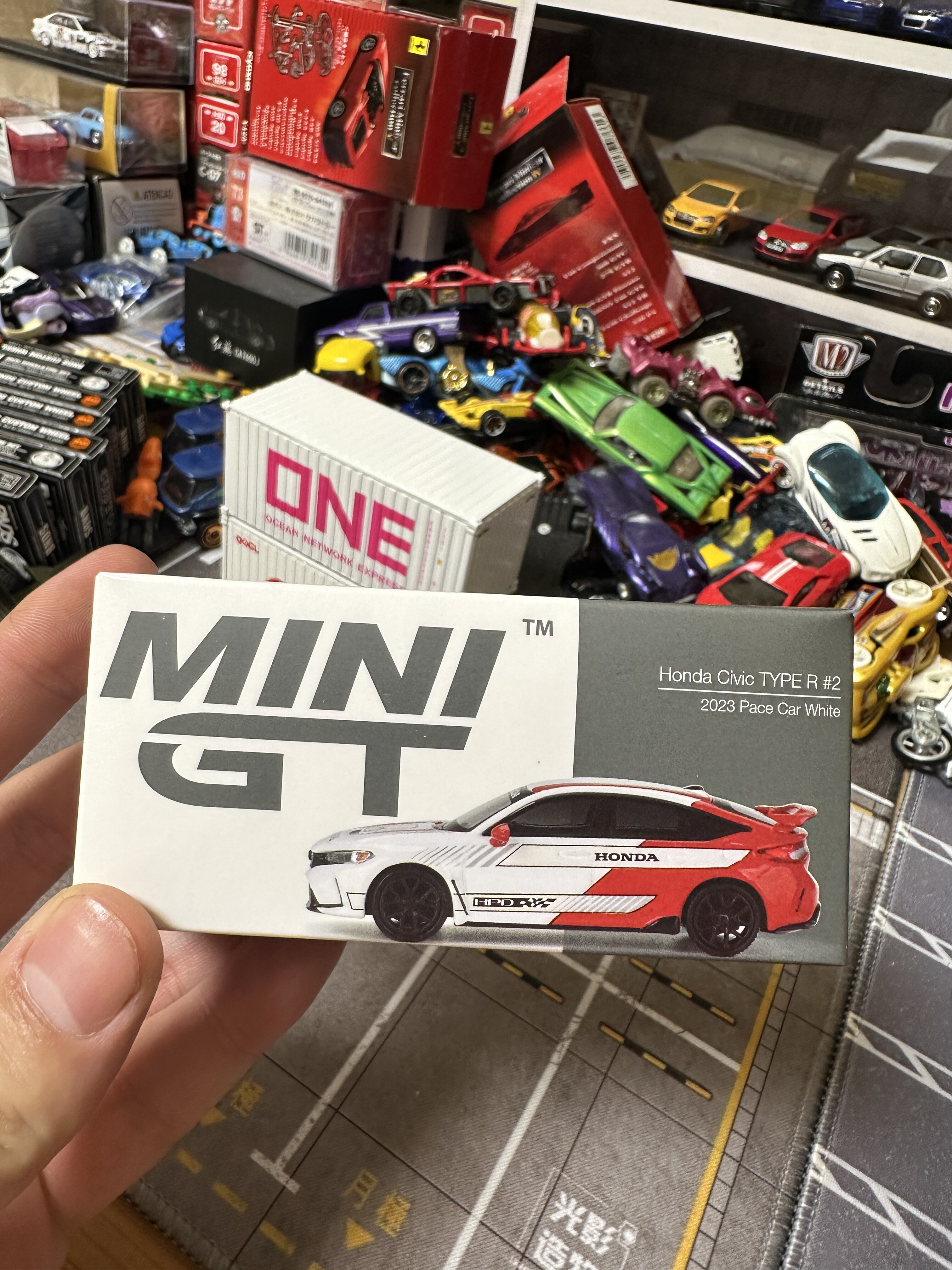 MINIGT 721号,本田Honda Civic TYPE R#2,2023 Pace Car White