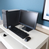 二手台式 电脑全套联想品牌机主机i3i5i7高清HDMI办公家用娱乐整机