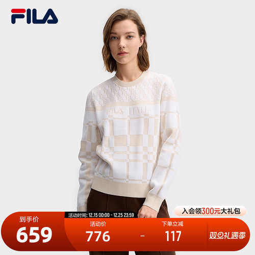 女士休闲编织衫FILA斐乐