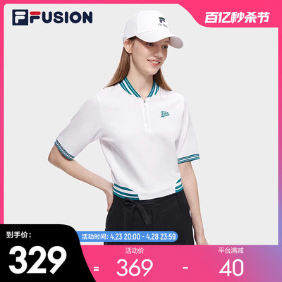 FILAFUSION斐乐女子短袖POLO