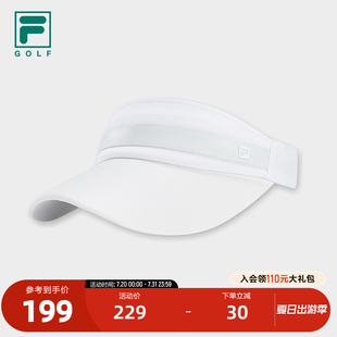 FILA 舒适高尔夫运动帽子遮阳帽 斐乐官方女帽空顶帽2024冬季 新款