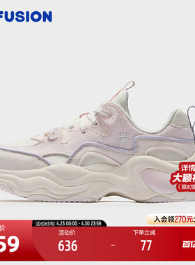 FILA FUSION斐乐潮牌BUBBLE CVS厚底潮鞋女2025冬新款帆布泡泡鞋