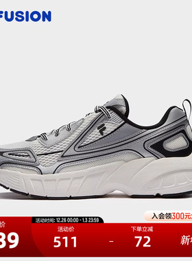 FILA FUSION斐乐潮牌男鞋CRED跑步鞋2024秋季新款复古潮流休闲鞋