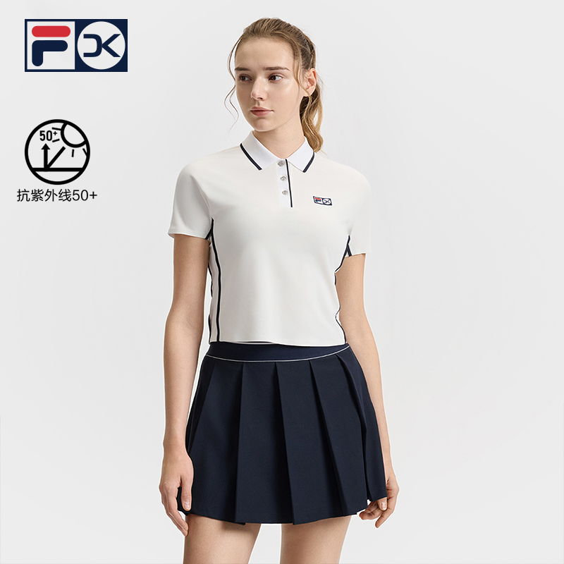 FILA斐乐针织短袖POLO衫
