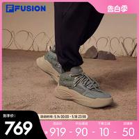 FILA FUSION斐乐男鞋复古篮球鞋2024春季新款保暖运动鞋翼空鞋