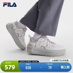 FILA 斐乐官方女鞋CACTI 摩登板鞋2025秋季新款仙掌鞋时尚休闲鞋