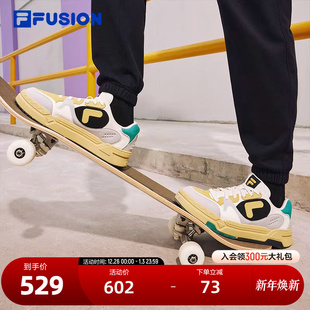 FUSION斐乐潮牌BANK 厚底鞋 DX男鞋 冬时尚 场下滑板鞋 FILA