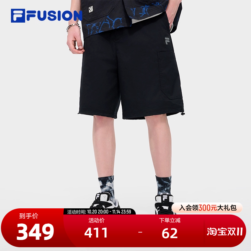 FILAFUSION斐乐男子梭织五分裤