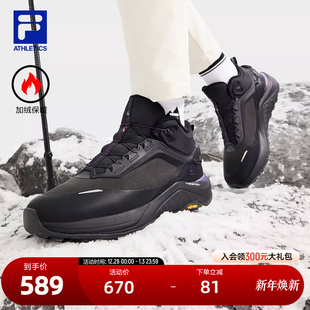 MID WE户外鞋 FILA 中帮加绒雪狼鞋 WOLF 女2024冬款 斐乐官方BOA