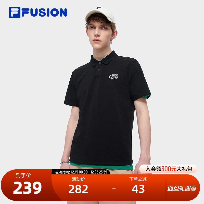 FILAFUSION斐乐男子短袖POLO