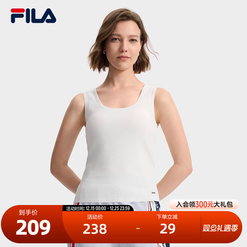 FILA斐乐女子短袖编织衫