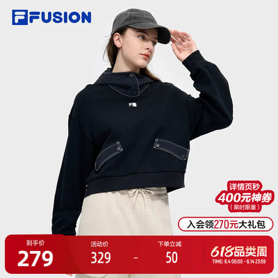 FILAFUSION斐乐潮牌连帽卫衣