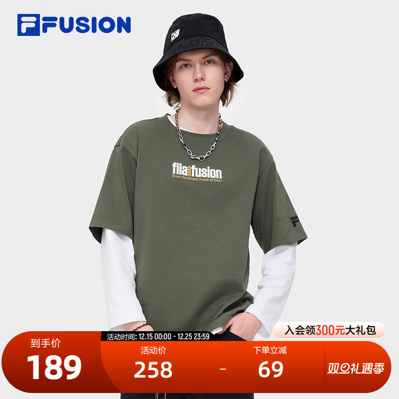 FILAFUSION斐乐男子短袖T