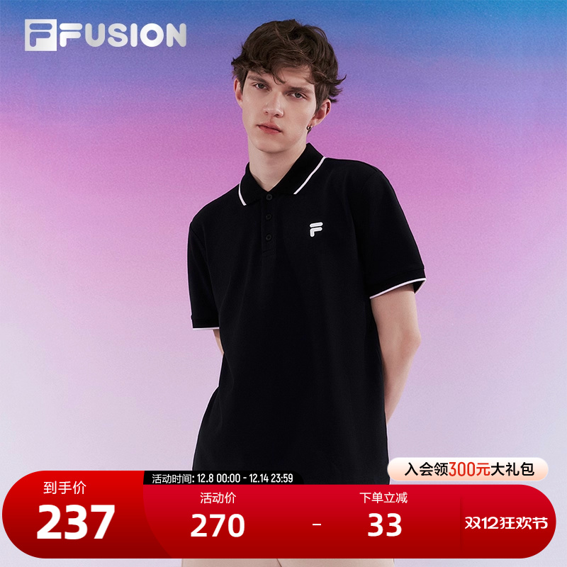 FILAFUSION斐乐男子短袖POLO