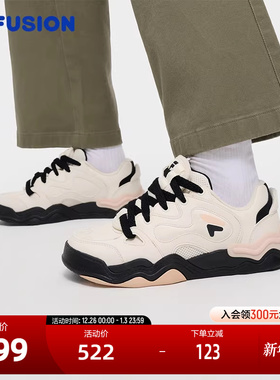 FILA FUSION斐乐潮牌女鞋KICK DX专业滑板鞋2024冬新款休闲踢板鞋