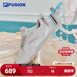 运动鞋 FILA 甜酷休闲鞋 2026夏新款 FUSION斐乐潮牌女鞋 FLORA薄底鞋