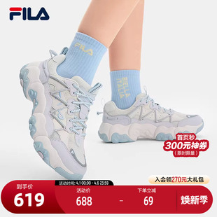 6复古运动鞋 FLUID 斐乐官方女鞋 猫爪鞋 6代休闲鞋 2025夏新款 FILA