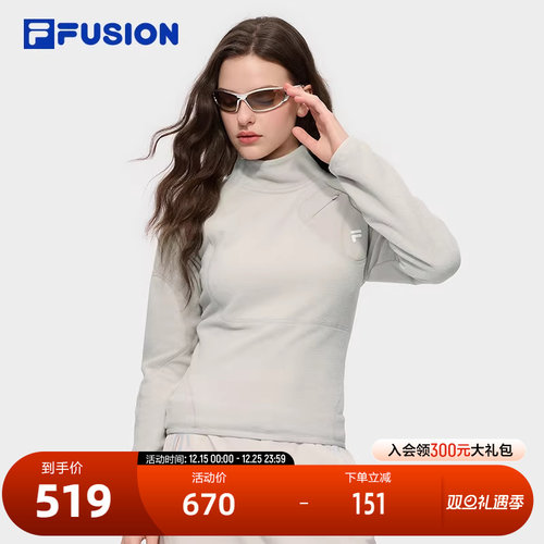 FILAFUSION斐乐女子套头卫衣