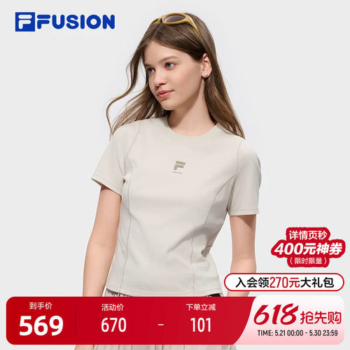 FILAFUSION斐乐女子短袖T